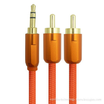 Audio Cable with High-end Metal Shell Nylon Braiding
